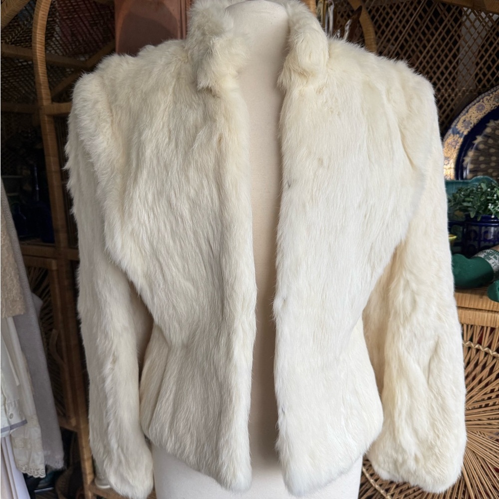 Vintage Cream Fur Jacket